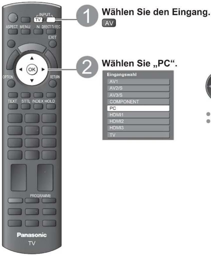 PANASONIC Viera TX-L32X15PS - Anzeigen von PC-Bildern auf dem Fernsehschirm - 1