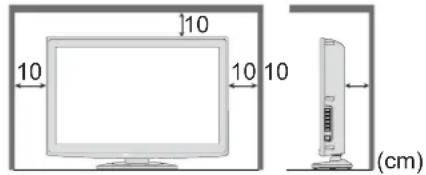 PANASONIC Viera TX-L32S20ES - Die Belüftungsschlitze an der Rückwand nicht blockieren■ - 1