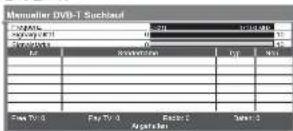 PANASONIC Viera TX-L32S20ES - Manuelles Einstellen des DVB-Programms Manueller Suchlauf - 3