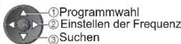 PANASONIC Viera TX-L32S20ES - Manuelles Einstellen des DVB-Programms Manueller Suchlauf - 4
