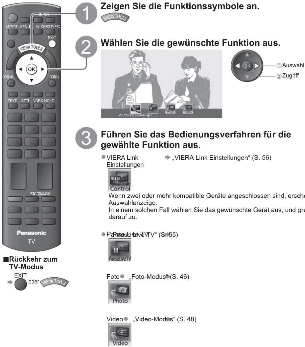 PANASONIC Viera TX-L32S20ES - Gebrauch von VIERA TOOLS - 1