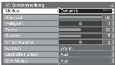 PANASONIC Viera TX-L32S20ES - Wählen Sie den gewünschten Eintrag. - 1