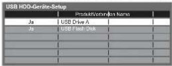 PANASONIC Viera TX-L32GW20 - Wählen Sie die USB-Festplatte für die Aufnahme und starten Sie die Registrierung / Einrichtung - 1
