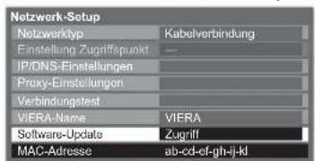 PANASONIC Viera TX-L32GW20 - Aktualisieren der Software des Fernsehgerätes - 1
