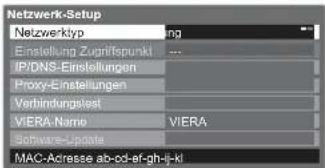 PANASONIC Viera TX-L32GW20 - Netzwerkeinstellungen für die LAN-Kabelverbindung - 1