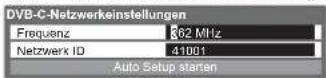 PANASONIC Viera TX-L32GW20 - Netzwerkeinstellungen für DVB-C - 1