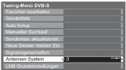 PANASONIC Viera TX-L32GW20 - ① Wählen Sie „Antennen System“, und nehmen Sie die gewünschte Einstellung vor - 1
