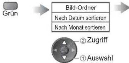 PANASONIC Viera TX-L32GW20 - Sortieren nach Ordner, Aufnahmedatum oder -monat - 1
