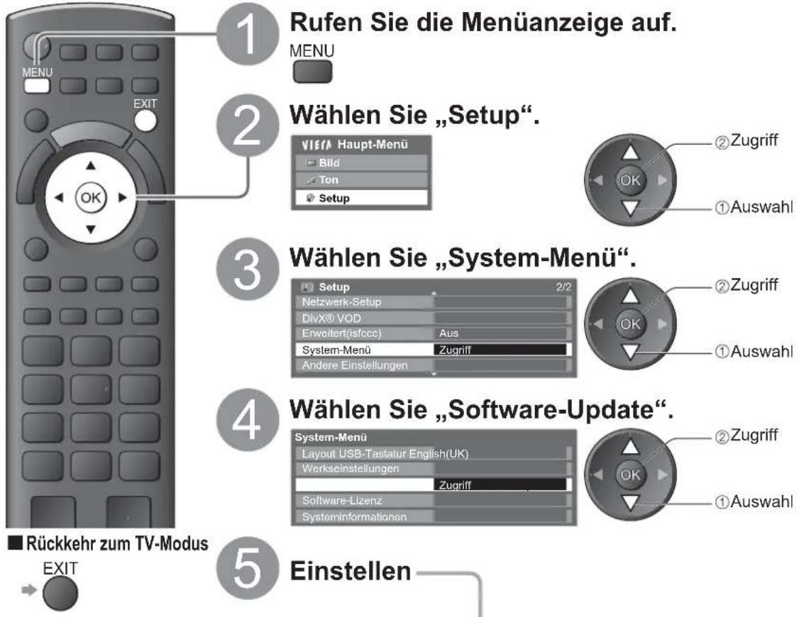 PANASONIC Viera TX-L32GW20 - Aktualisieren der Software des Fernsehers - 3