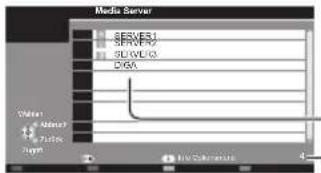 PANASONIC Viera TX-L32ETW5 - Wählen Sie einen der Media Server, auf den Sie zugreifen möchten - 1
