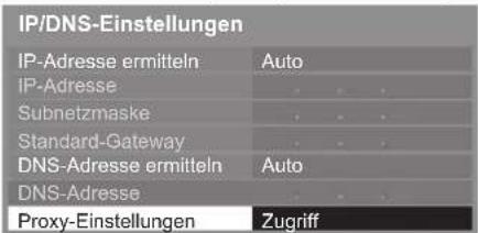 PANASONIC Viera TX-L32ETW5 - Wählen Sie [Proxy-Einstellungen] aus und nehmen Sie die Einstellungen vor - 1