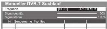 PANASONIC Viera TX-L32ETW5 - Stellen Sie die Frequenz für jeden Kanal ein - 1