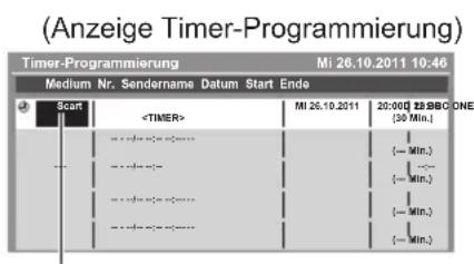 PANASONIC Viera TX-L32ETW5 - Wählen Sie die Funktion ([Scart], [USB - HDD] oder [Erinnerung]) - 1