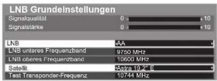 PANASONIC Viera TX-L32ETW5 - Stellen Sie [LNB] und [Satellit] ein - 1