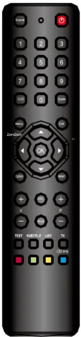 TCL F40S3804 - Funktionen der Fernbedienung - 1
