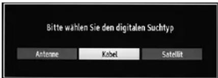 Bitte wählen Sie den digitalen Suchtyp Antenne Kabel Satellit