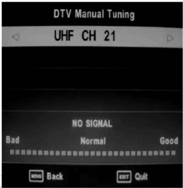 Dyon PSI 22 - DTV manuelle Sendersuche: - 1