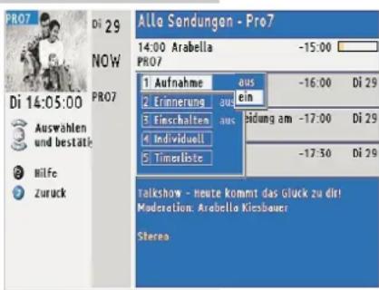 GRUNDIG Tharus 51 - Timerliste - 1