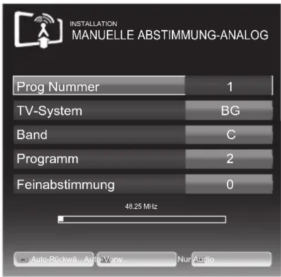 GRUNDIG RIO 32 CLE 8327 BL - Analoge Fernseh-Programme durch Eingeben der Kanalzahlen einstellen - 1