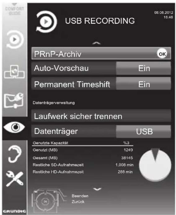 GRUNDIG RIO 32 CLE 8327 BL - Menü anwählen - 1