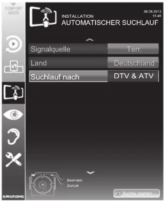GRUNDIG 55 VLE 9481 SR - Achtung: - 1