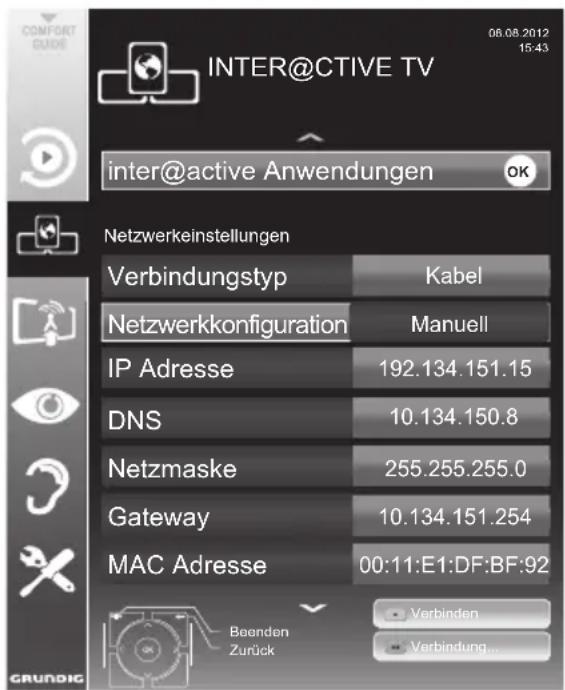 GRUNDIG 55 VLE 9481 SR - Die manuelle Anmeldung - 1