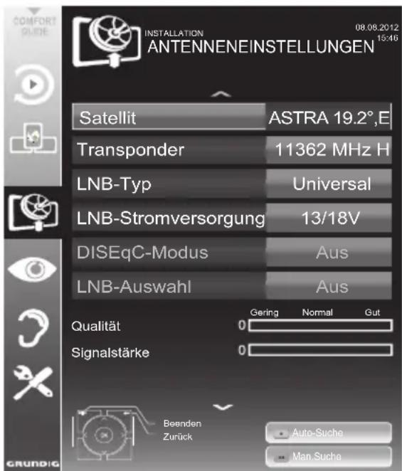 GRUNDIG 55 VLE 9481 SL - Profiinstallation - 1
