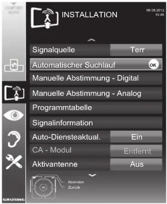 GRUNDIG 55 VLE 923 BL - Hinweis: - 1
