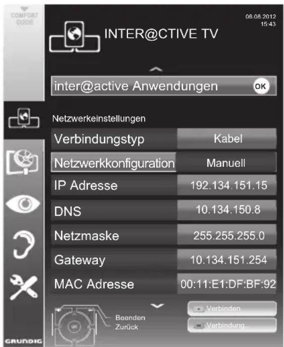 GRUNDIG 55 VLE 923 BL - Die manuelle Anmeldung - 1
