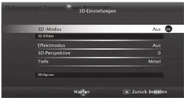 GRUNDIG 55 VLE 880 BL - 3D-Einstellungen - 1