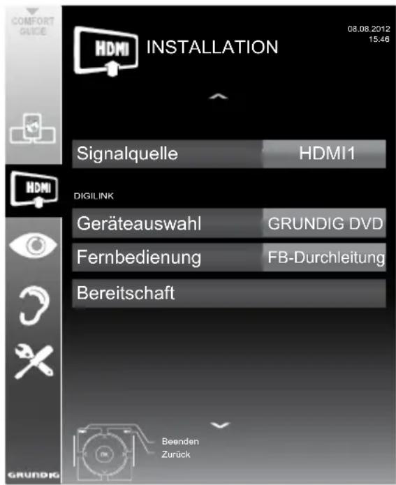 GRUNDIG Sydney 55 CLE 9476 BL - Gerätesteuerung - 1