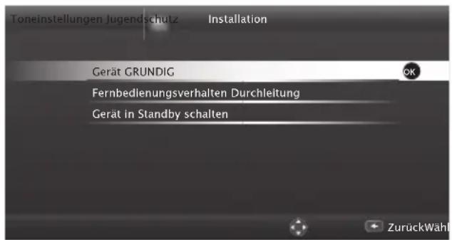 GRUNDIG 55 VLE 8510 BL - Gerätesteuerung - 1