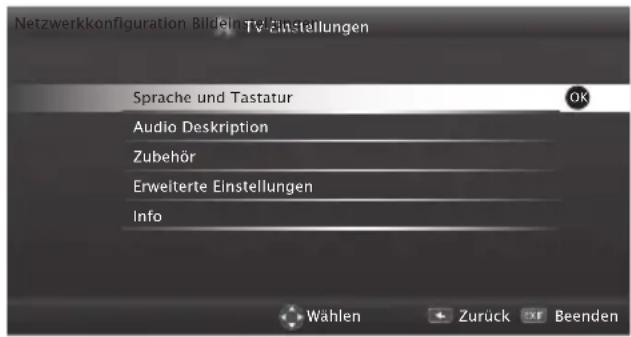 GRUNDIG 49 VLE 822 BL - Menü EINSTELLUNGEN aufrufen - 1