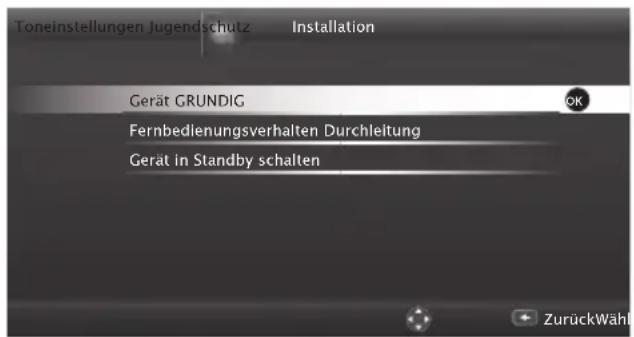 GRUNDIG 49 VLE 822 BL - Gerätesteuerung - 1