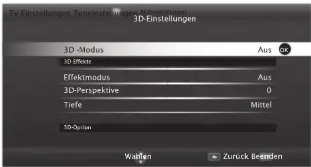 GRUNDIG 48 VLE 744 BL - 3D-Einstellungen - 1