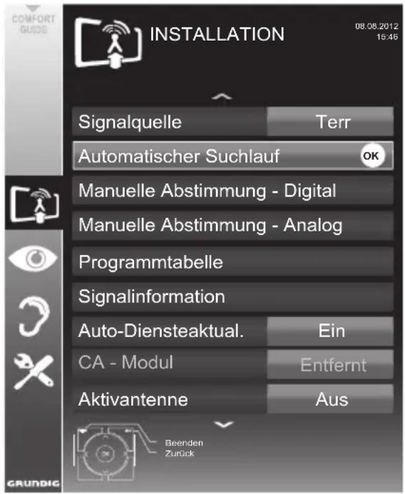 GRUNDIG 48 VLE 685 BG - Hinweis: - 1