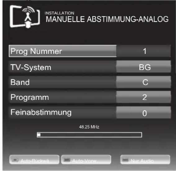 GRUNDIG 46 VLE 8220 BG - Analoge Fernseh-Programme durch Eingeben der Kanalzahlen einstellen - 1