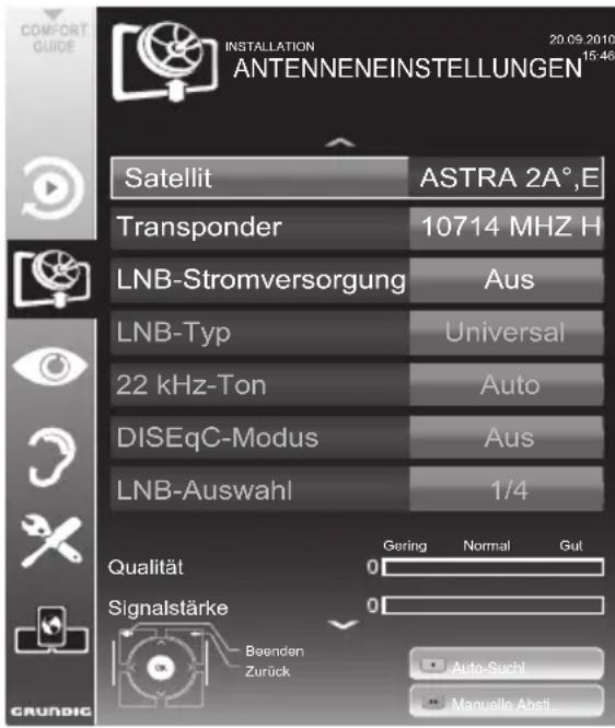GRUNDIG 46 VLE 8220 BG - Profiinstallation - 1