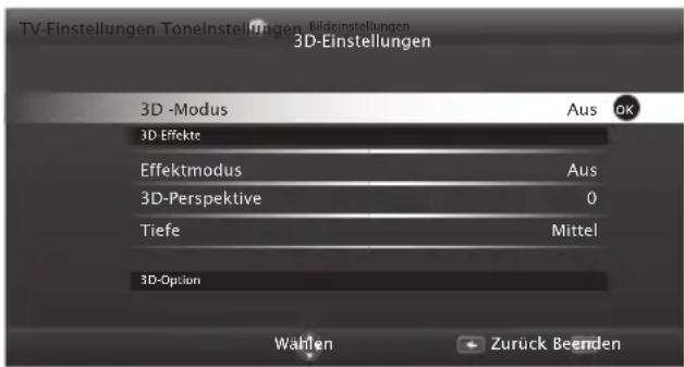 GRUNDIG 42 VLE 880 BL - 3D-Einstellungen - 1