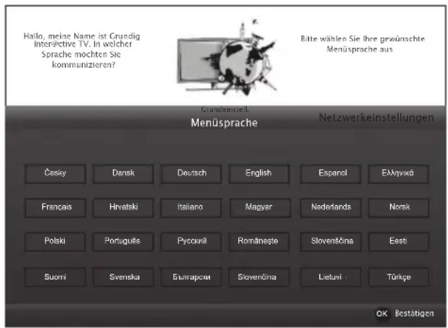 GRUNDIG 42 VLE 880 BL - Erstinstallation durchführen - 1