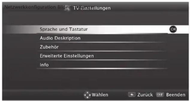 GRUNDIG 42 VLE 8510 WL - Menü EINSTELLUNGEN aufrufen - 1