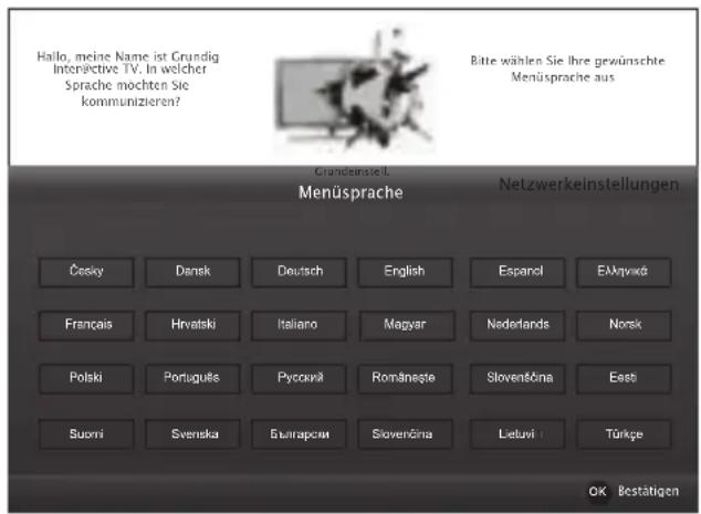 GRUNDIG 42 VLE 8510 SL - Erstinstallation durchführen - 1