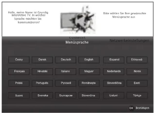 GRUNDIG 42 VLE 8500 BL - Erstinstallation durchführen - 1