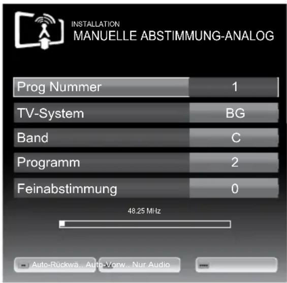 GRUNDIG 40 VLE 869 BL - Analoge Fernseh-Programme durch Eingeben der Kanalzahlen einstellen - 1