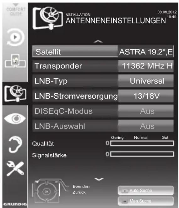 GRUNDIG 40 VLE 785 BL - Profiinstallation - 1
