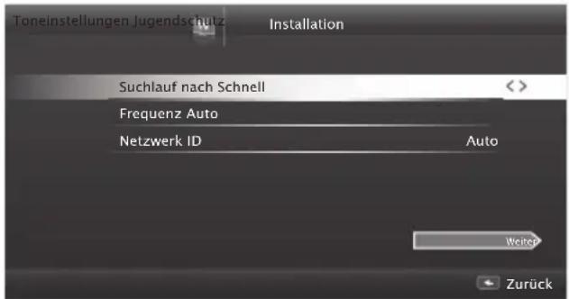 GRUNDIG 40 VLE 666 BL - Digitalen Fernseh-Programme vom Kabelbetreiber automatisch suchen - 1