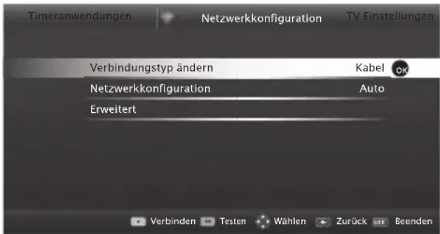 GRUNDIG 40 VLE 6520 HB - Die automatische Anmeldung mit Eingabe des Netzwerk-Kennwortes - 1