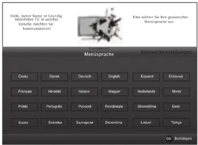 GRUNDIG 40 VLE 6520 HB - Erstinstallation durchführen - 1