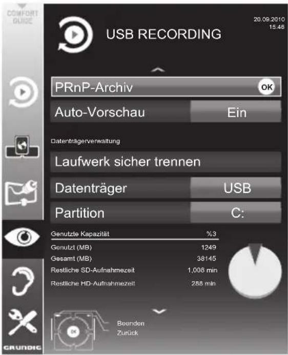 GRUNDIG 32 VLE 8230 BL - Menü anwählen - 1
