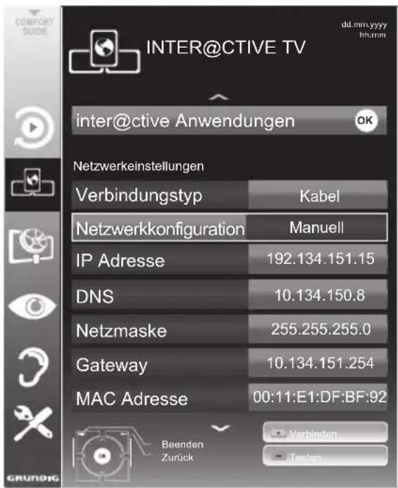 GRUNDIG 32 VLE 8230 BL - Die manuelle Anmeldung - 1